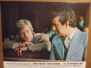 Lobby Card 1976 ALL THE PRESIDENT'S MEN Robert Redford informant Nicolas Coster