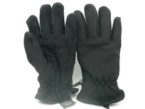 George Thinsulate Insulation Black Leather Palmed Gloves Leather 1 Size RN#54269 - Picture 1 of 3