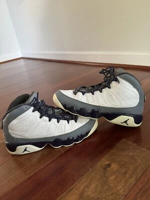 Jordan Retro IX Imperial Púrpura 9 Gris Blanco 5Y Foto 1 de 4
