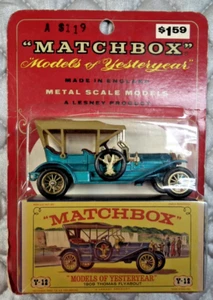 1965 MATCHBOX MODELS OF YESTERYEAR 1909 THOMAS FLYABOUT Y-12 IN BLISTER PACK - Picture 1 of 5