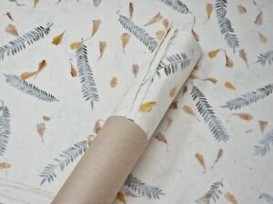 Lokta Paper, Handmade Fair Trade Wrapping Paper, Natural with Flower Petals