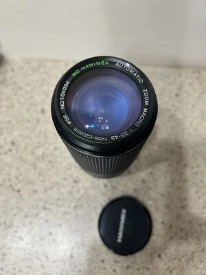 Hanimex No 104034 черный автоматический MC 55-200 мм макро камеры объектив чехол УФ-фильтр - Изображение 1 из 4