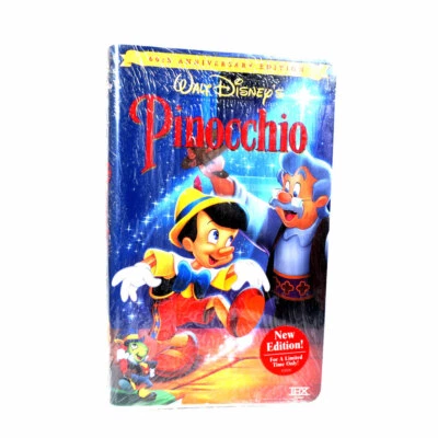Walt Disney's PINOCCHIO 60th Anniversary Edition VHS (Released 1999)  Foto 1 de 4