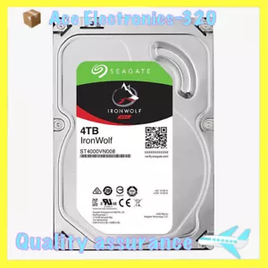 Seagate IronWolf ST4000VN008 4TB NAS 64MB 6Gb/s SATA 3.5" HDD Hard Disk Drive - Picture 1 of 4