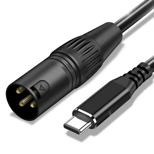 USB C auf XLR Kabel, 6,6 Fuß XLR Stecker auf USB C Konverter Adapter, USB Typ C auf XLR - Bild 1 von 8