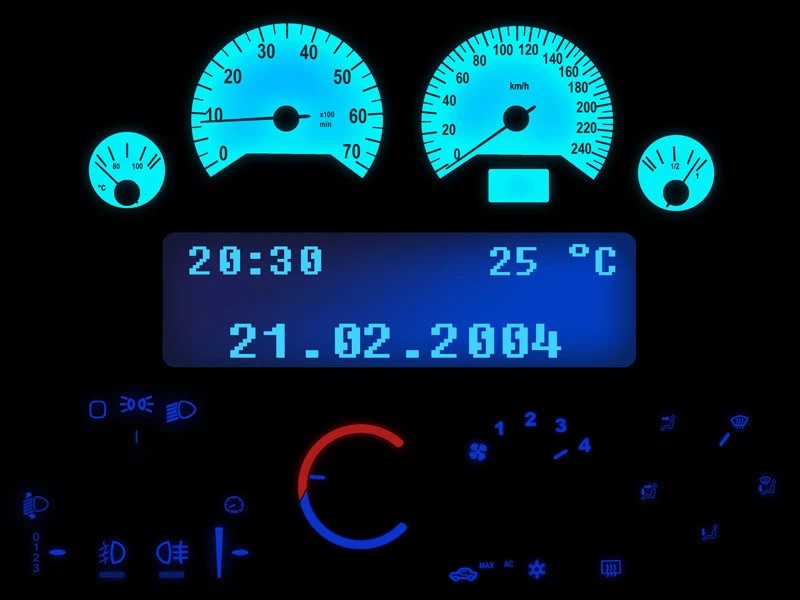 Letronix LED complete set dashboard lighting LEDs Opel Astra G Zafira a Corsa C - Image 1 of 1