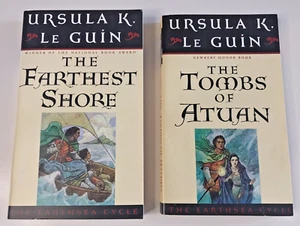 Ursula K Le Guin The Earthsea Cycle Paperback Book Lot of 2 PB LeGuin Books - Picture 1 of 3