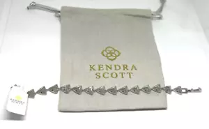Kendra Scott Perry Link Bracelet in Silver Gray Illusion MSRP $98 - Picture 1 of 5