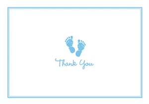 14 ct. Baby Steps Thank You Notes - Imagen 1 de 2