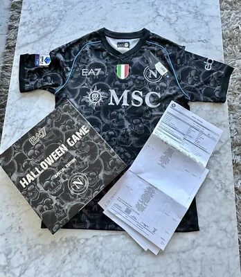 Camiseta de Halloween SSC Napoli Victor Osimhen Fútbol Maradona Galatasaray Limitada Foto 1 de 4