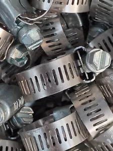 10 PCS IDEAL 5208 STAINLESS HOSE CLAMPS SIZE 08 11-25mm 7/16- 1" MADE IN THE USA - Picture 1 of 3