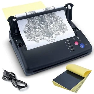 Máquina impresora copiadora transferencia tatuaje plantillas térmicas papel A4 y A5 - Imagen 1 de 16