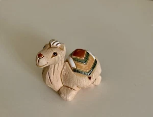 Vintage kleines Ton Kamel Artesania Rinconada signiert glasiert Sattel - Bild 1 von 9