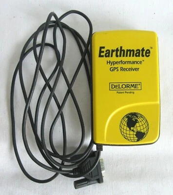 DeLORME EARTHMATE HYPERFORMANCE GPS RECEIVER SERIAL PLUG USB - Image 1 of 3
