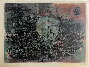 Corneille "Heure Tardive", 1958-59 - Litografia Oeuvre Graveé Lithograph - Foto 1 di 14