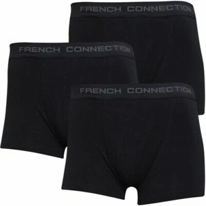 French Connection FCUK 3 Pack boxers Trunks shorts briefs underwear Black size S - Picture 1 of 2
