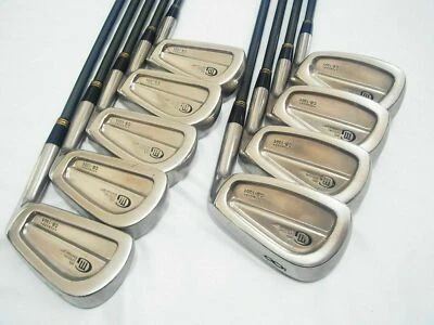 MIURA GOLF CLUBS CB-1001 FORGED GRAPHITE SHAFT 9PC R-FLEX IRONS SET - Image 1 of 4