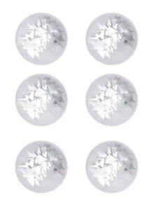 Paillettes De Navidad Blancas 6 Piezas - Imagen 1 de 1