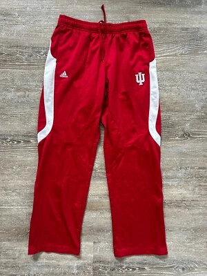 Adidas Indiana Hoosiers Pantalones de Práctica Atlética Bordados IU Cremalleras al Tobillo Foto 1 de 4