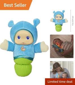 Gloworm Blue Lullaby Toy - Soft Fabric Companion with 6 Melodies for Infants - Picture 1 of 15