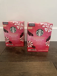 2x STARBUCKS Pfefferminz Mokka K-Tasse Kaffeepads (22 Stück) je BB Juli 2026 - Bild 1 von 6