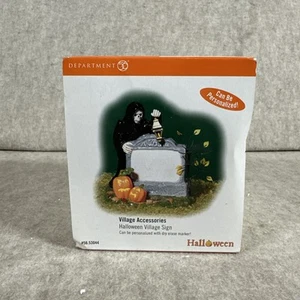 Department 56 Halloween Village Sign Village Accessories Grim Reaper Sign New - Picture 1 of 5