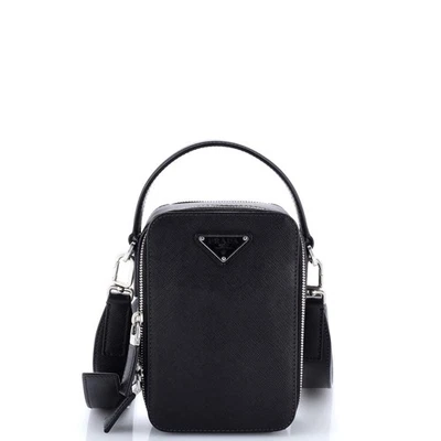Prada Brique Vertical Crossbody Bag Saffiano Leather Small - Image 1 of 4