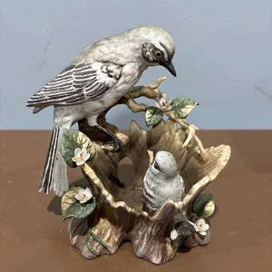 Homco Meisterwerk Porzellan Gentle Beginnings Spottdrossel Vogel Figur Vintage 1994 - Bild 1 von 5