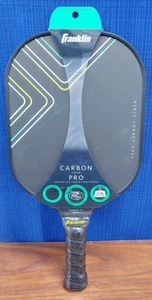 Franklin Sports 10mm Raw Carbon Fiber Pickleball Paddle - Green - Picture 1 of 8