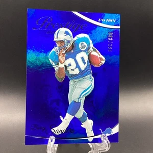 2023 PRESTIGE BLUE XTRA POINTS #100 BARRY SANDERS /299 DETROIT LIONS HOF SN - Picture 1 of 7