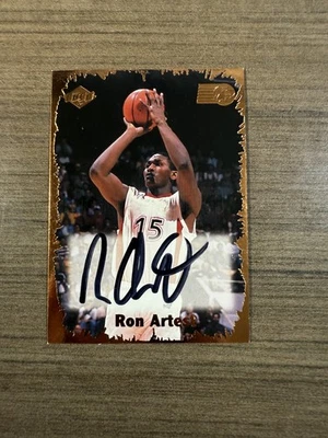1999 Rookie Rage Pro Edge Signatures Ron Artest Rookie Auto RC St. John's #RR-1 - Image 1 of 2