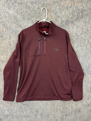 Suéter de Golf Callaway Granate Cremallera Cuello Pullover Poliéster Hombre’s Grande Cuarto Cremallera Foto 1 de 4