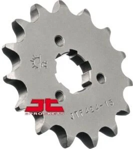 Piñón delantero de acero JT - 15T motocicleta ATV/UTV bicicleta de calle moto de cross JTF424.15 Foto 1 de 3