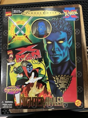 Vintage Toybiz Marvel Comics Famous Covers Nightcrawler Action Figure X-men 1998 - Image 1 of 2