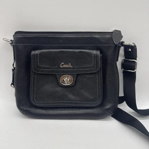 Bandolera Coach Poppy de cuero negro - Imagen 1 de 12