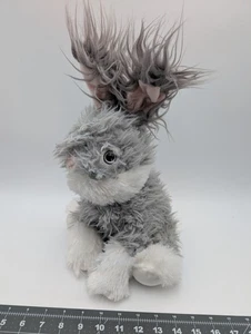 MTY Intl Angora Bunny Rabbit Plush Gray White Big Ears 15 Inch Stuffed Animal - Picture 1 of 13