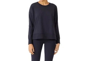 Vince $248 Womens navy blue Crew Neck Sweatshirt large NEW - Picture 1 of 12