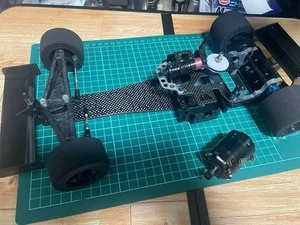 Tamiya F103 RC Car Chassis Kit Brushless 17.5T Motor Body Spare Tires Parts Set - Picture 1 of 8