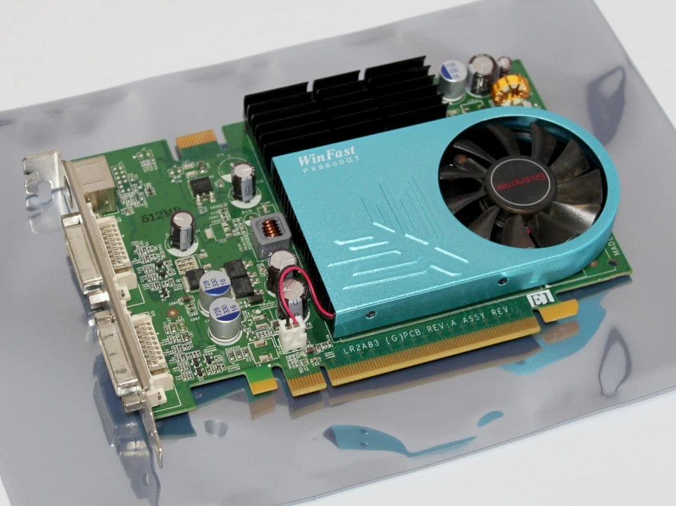GeForce 8600 GT 512MB, DDR2, PCIE, Dual-DVI, Leadtek WinFast PX8600GT TDH, WORKS - Image 1 of 3