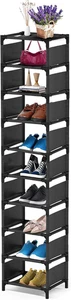 Zapatero 10 niveles alto y angosto ahorra espacio entrada closet - Picture 1 of 12
