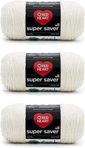 Red Heart Super Saver Aran Garn - 3er Pack 198g/7oz - Acryl - 4 Medium (Wo... - Bild 1 von 9