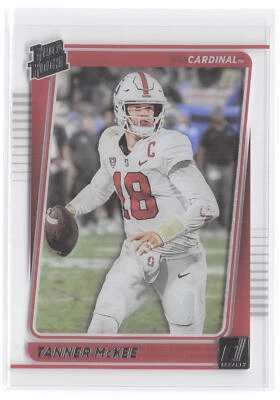 2023 Panini Chronicles Draft Picks #48 Tanner McKee Clearly Donruss - Image 1 of 2