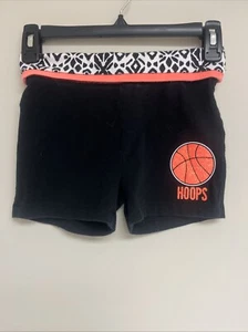 Girl's Justice Brand Black Shorts Size 8 - Pre owned - Small Hole, See Pics - Picture 1 of 4