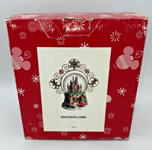 Disney Parks Rarität Happy Holidays Weihnachten LEBKUCHENSCHLOSS Schneekugel mit Box - Bild 1 von 21