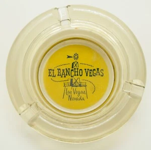 El Rancho Vegas Casino Las Vegas Nevada Goldfarben Logo Vintage Aschenbecher - Bild 1 von 2