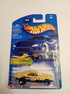 2002 HOT WHEELS #168 WASTELANDERS 6/10 CAMARO 1967 W/ FREE ATOMIX VEHICLE RARE - Picture 1 of 5