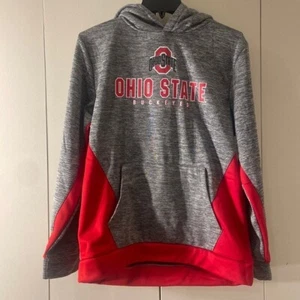 Colosseum Gray Ohio State University Buckeyes Print Pullover Hoodie Size XL - Picture 1 of 3
