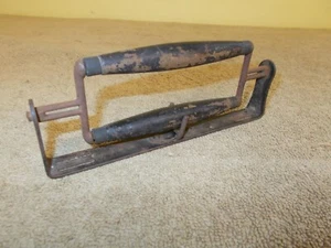 VINTAGE ANTIKER SCHULBUCHTRÄGER ~~NUR GRIFF ~~ FEHLENDE RIEMEN - Bild 1 von 10