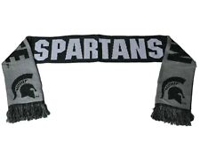 Michigan State Spartans FC Green Reversible Split Logo Acrylic Knit Winter Scarf