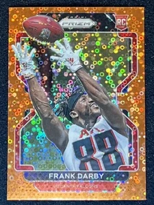 2021 Prizm Orange Disco Rookie Card 406 Frank Darby Atlanta Falcons - Picture 1 of 2